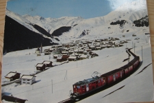 Sedrun mit Zug 