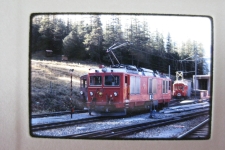 RhB Berninabahn in Pontresina 1983