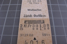 Kartonbillett Schweiz