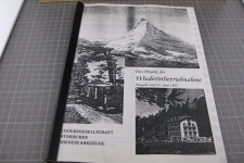 26 Fotokopien mit Text und 7 Ansichtskarten Riffelalptram