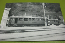 Poschiavo mit altem Triebwagen