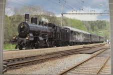 Bahnhof Schlatt Pullman Dampf Zug