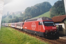 Merlischachen mit Speisewagenzug