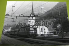 Flüelen mit SBB Ae 6/6, ca 1981
