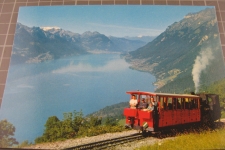 Bei Brienz mit Dampf Zug 