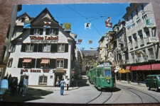 Basel Falknerstrasse mit Tram