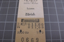 Kartonbillett Schweiz