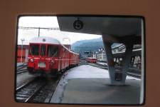 RhB 2 Pendel in Samedan 1984 
