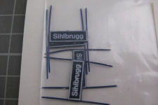 RUCO 4x Bahnhofschild Sihlbrugg 