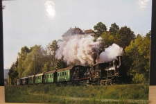Schloss Laupen mit Dampfzug