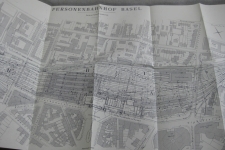grossformatiger Gleisplan Personenbahnhof Basel