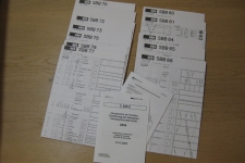 Bundle mit grafischen Fahrplänen der SBB 2003-2004