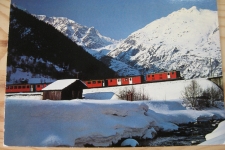 Fiesch mit Zug 