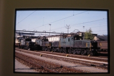 Winterthur mit SBB Krokodilen, ca 1978