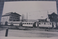 Worb Bahnhof mit Zug