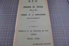 Uruguay, AFE Horario de Trenes para el uso Personal