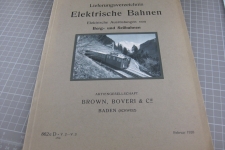 BBC elektrische Bahnen Lieferverzeichnis