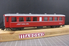 STL RhB B 2225 rot mit KK und Bemo Drehgestellen