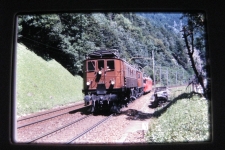 SBB Be 4/6 bei Amsteg, 1982