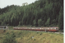 6-Wagenzug bei Argentière, MC, Bahn 