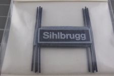 RUCO 4x Bahnhofschild Sihlbrugg 