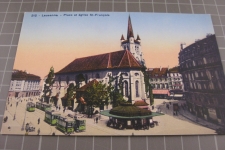 Lausanne St-François mit Tram und Bus