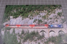 Bergün Preda mit Zug 