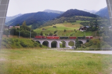 bei Disentis mit Zug 