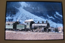 Bever Dampfzug im Schnee 1995