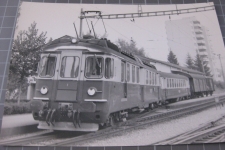 Villmergen Bahnhof mit Zug 