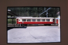 RhB Salonwagen in Pontresina 1986 
