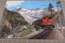 Bei Gletsch mit Zug 