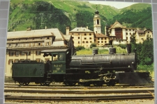 Samedan mit RhB Dampflok