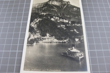 Bei Flüelen mit Dampfschiff  