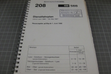 SBB Dienstfahrplan 208