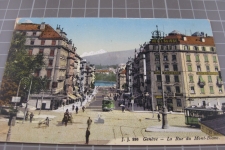 Genève Rue du Mont Blanc mit Tram
