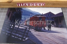 Schwanden mit Sernftalbahn, ca 1968
