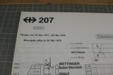 SBB grafischer Fahrplan 207