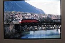 SBB Leuk mit Lok 460 1994