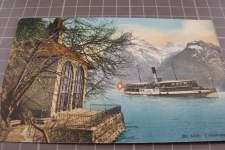 Tellskapelle mit Dampfschiff