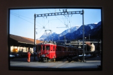RhB Chur mit Zug nach Arosa 1994