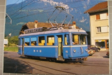 Bex Bahnhofplatz mit Tram