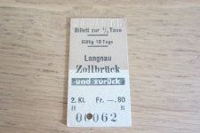 Billett Langnau-Zollbrück