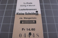 Kartonbillett Schweiz