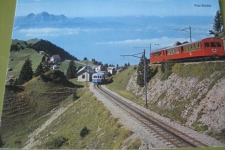 Rigi Staffel mit Zügen