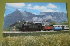 Gruyères mit Dampfzug