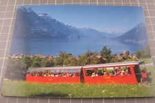 Bei Brienz mit Dampf Zug 