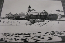 Bei Les Bois mit Dampfzug