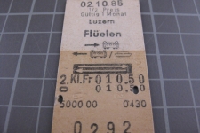 Kartonbillett Schweiz