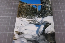 Filisur Landwasser Viadukt mit Zug 